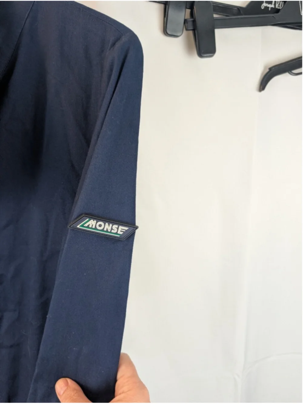 MONSE Two-Tone Colorblock Cotton Jumpsuit Navy Blue Red Sz 4 NWT